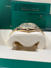 Thumbnail for Rolex Day-Date 40 Yellow Gold Silver Roman Dial Fluted Bezel (Ref # 228238)