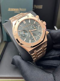 Thumbnail for Audemars Piguet Royal Oak Chronograph 41mm Rose Gold Green Dial 26240or.oo.1320or.08
