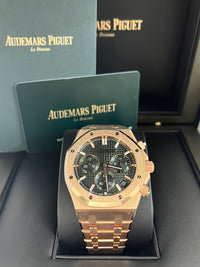 Thumbnail for Audemars Piguet Royal Oak Chronograph 41mm Rose Gold Green Dial 26240or.oo.1320or.08