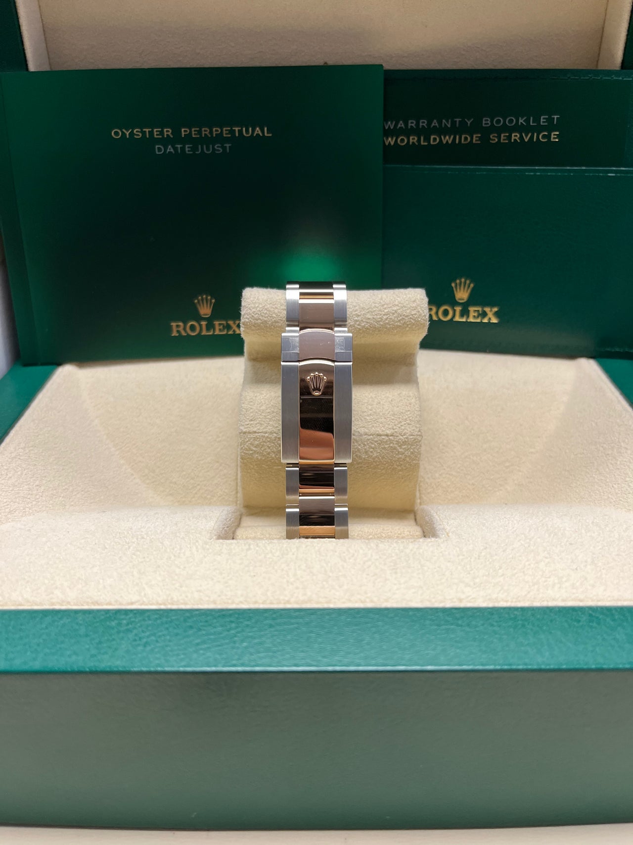Rolex Datejust 36 Yellow Gold/Steel Golden Fluted Motif Dial Domed Bezel Oyster Bracelet (Ref 126233)