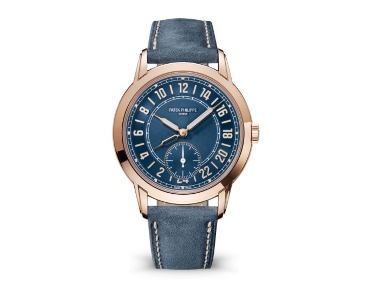 Patek Philippe Calatrava Complications Calatrava Travel Time Automatic Blue Dial Men's Watch 5224r - WatchesOff5thWatch