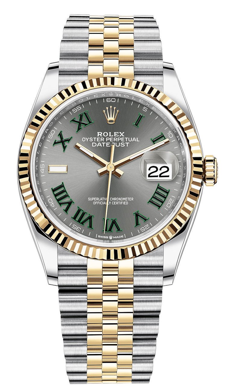 Rolex datejust 36mm wimbledon dial Clearance
