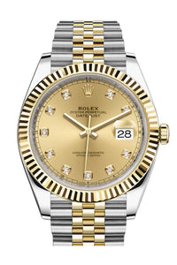 Thumbnail for Rolex Datejust 41 Champagne Diamond Dial Steel & Yellow Gold 126333 - WatchesOff5thWatch