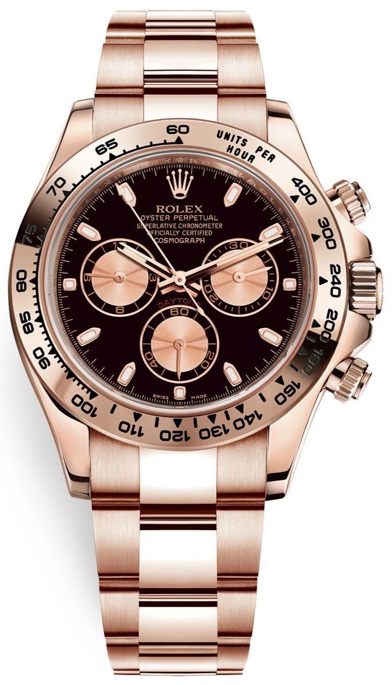 Rolex Daytona Everose Gold Cosmograph/ Black Index Dial (Ref# 116505) - WatchesOff5thWatch