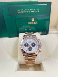 Thumbnail for Rolex Daytona Rose Gold Cosmograph Daytona 40 Watch - Meteorite and Black Dial-Oyster Bracelet 116505 - WatchesOff5thWatch