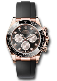 Thumbnail for Rolex Daytona Rose Gold Cosmograph Daytona Watch - Black Bezel - Black And Sundust Diamond Dial 126515 - WatchesOff5th