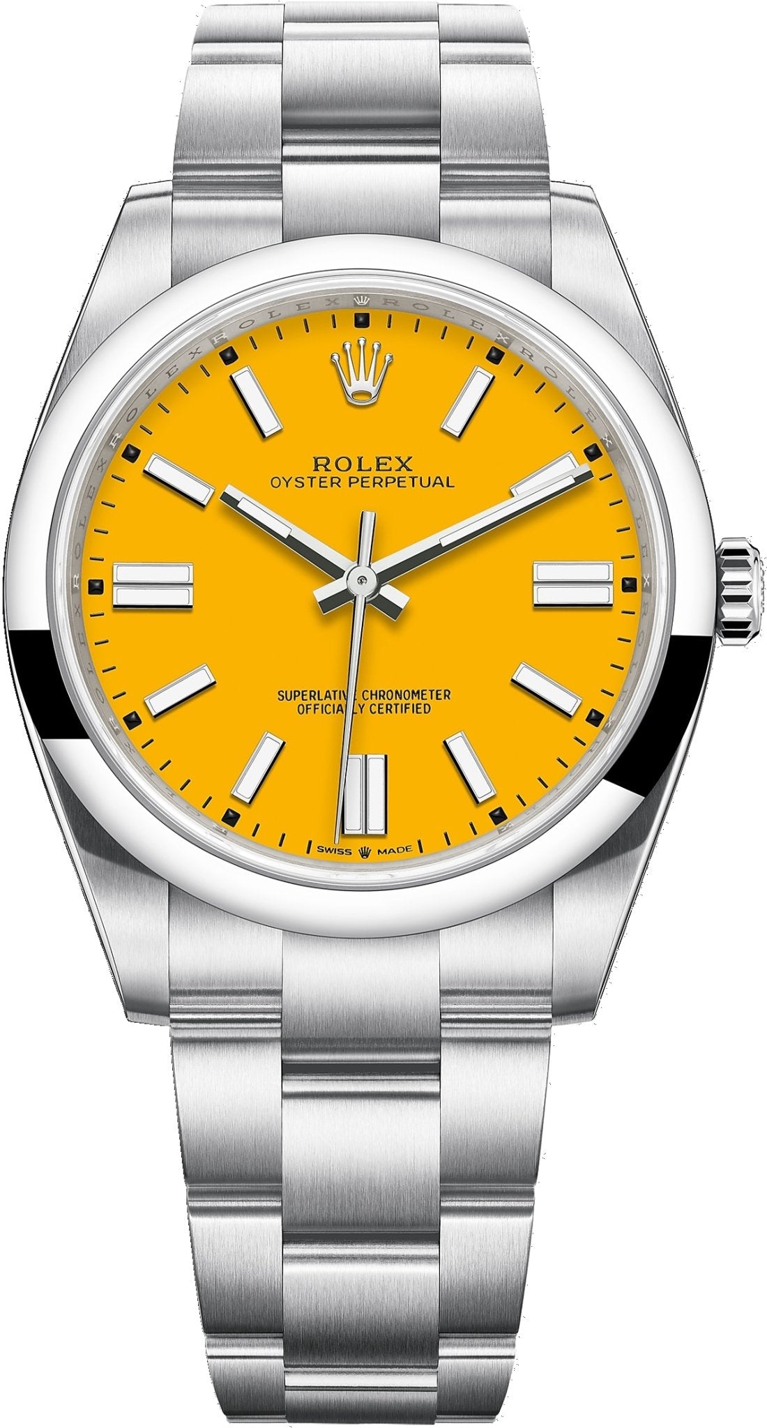 Topmøde sponsoreret procedure Rolex Oyster Perpetual 41 Stainless Steel/ Sunflower Yellow Dial/ Oyst –  WatchesOff5th