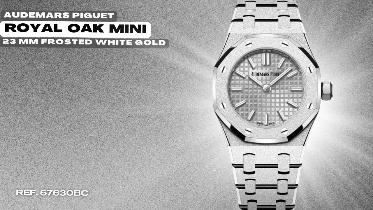 Unboxing AP Royal Oak Mini Frosted White Gold 67630BC