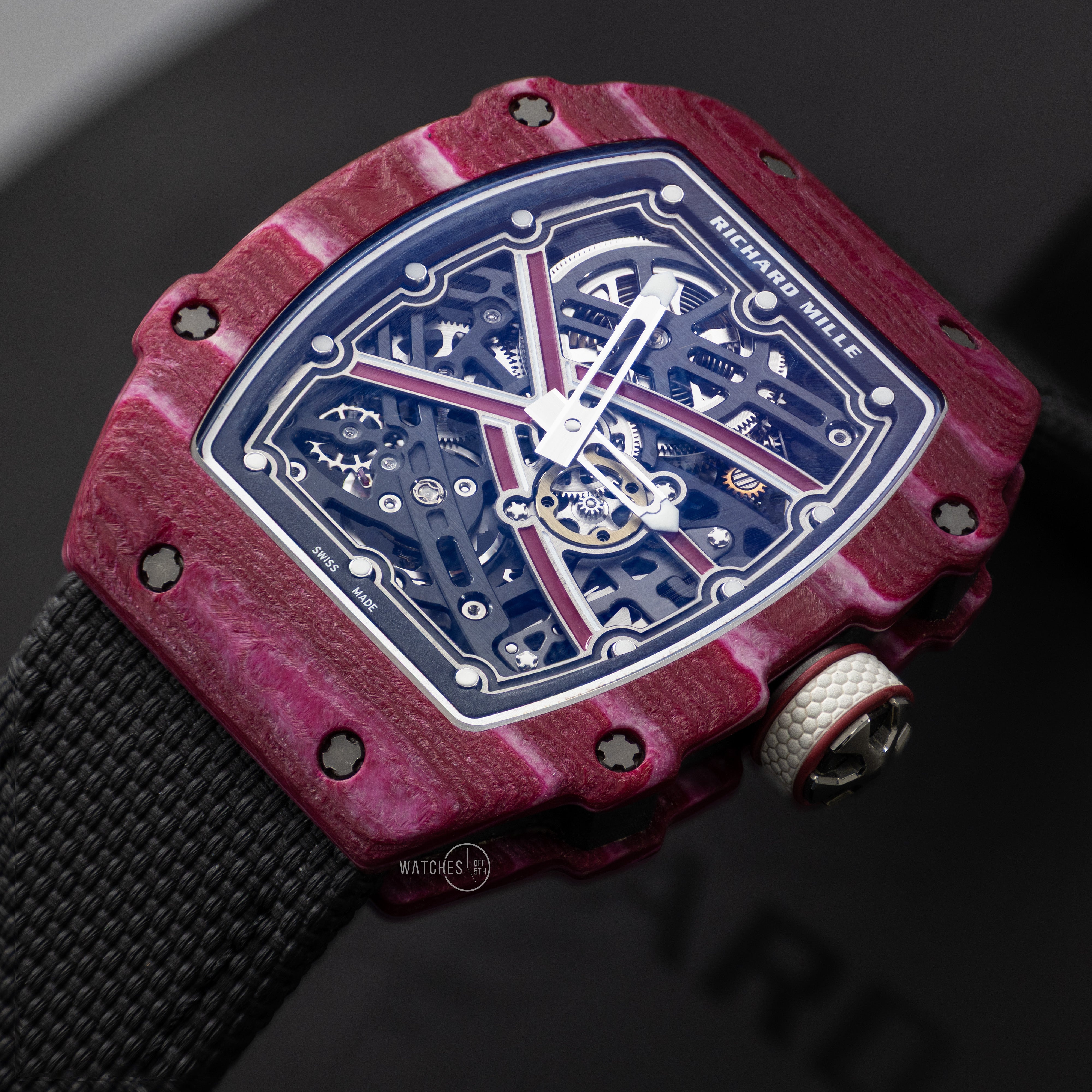 Richard Mille RM 67-02 red Quartz TPT closeup