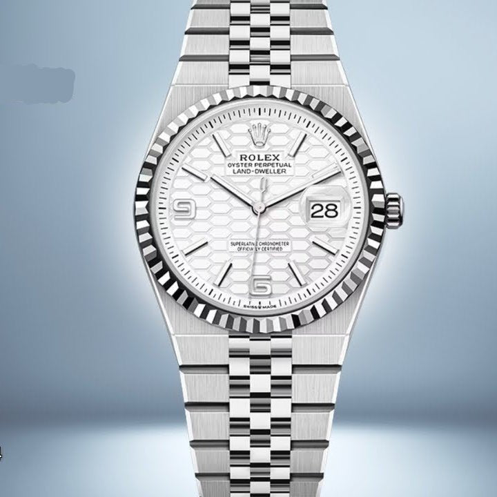 Rolex Land-Dweller 36: Integrated Sports Watch in Stainless Steel - WatchesOff5th