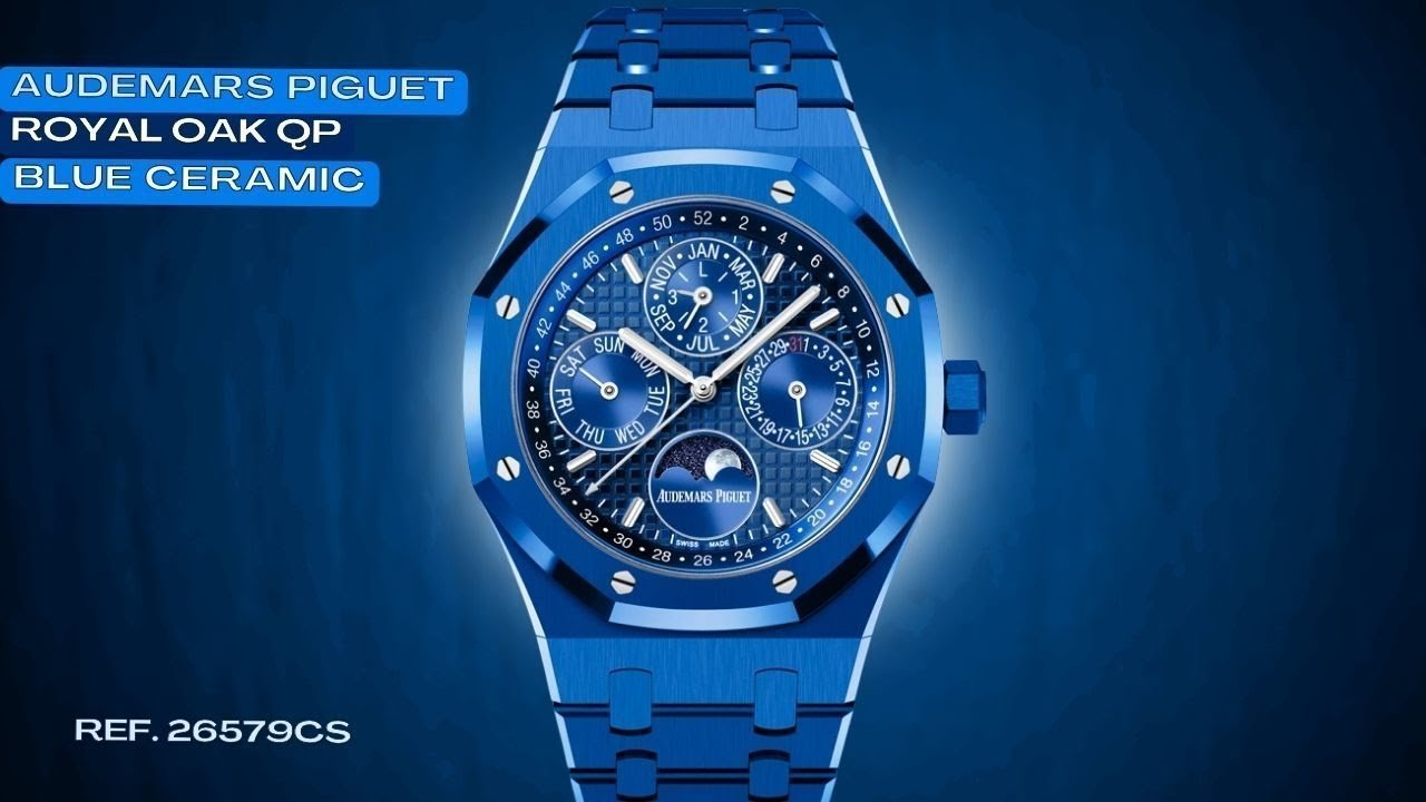 Unboxing AP Royal Oak Perpetual Calendar Blue Ceramic 26579CS - WatchesOff5th