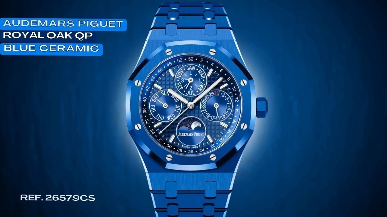 Unboxing AP Royal Oak Perpetual Calendar Blue Ceramic 26579CS - WatchesOff5th