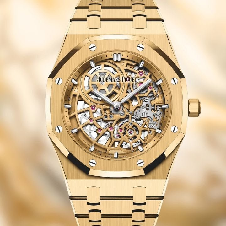 Unboxing: Audemars Piguet Royal Oak Jumbo Extra-Thin Openworked in Yellow Gold 16204BA - WatchesOff5th