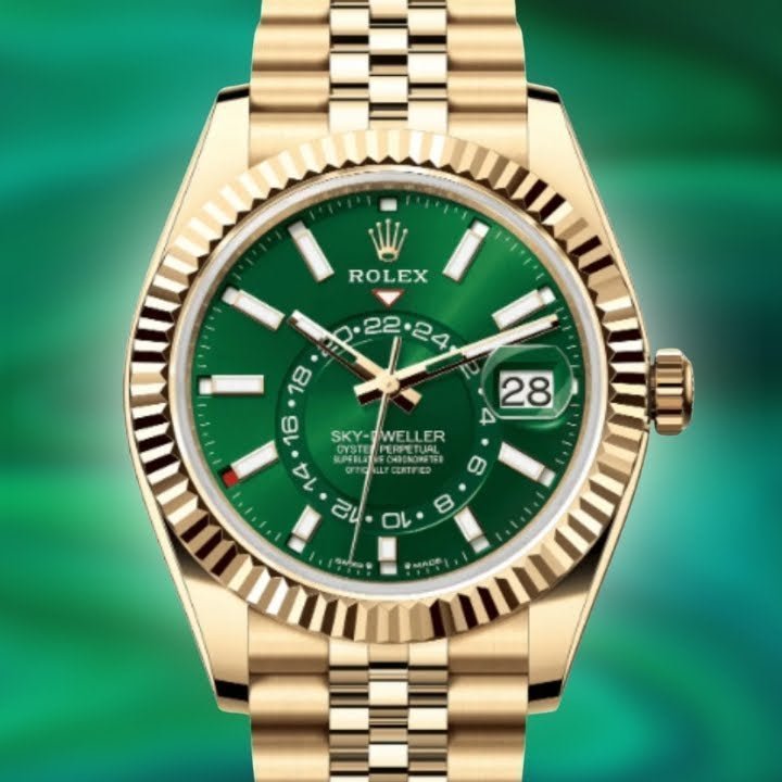 Unboxing: Rolex Sky-Dweller Ref. 336938: Bold Green Dial in Yellow Gold - WatchesOff5th