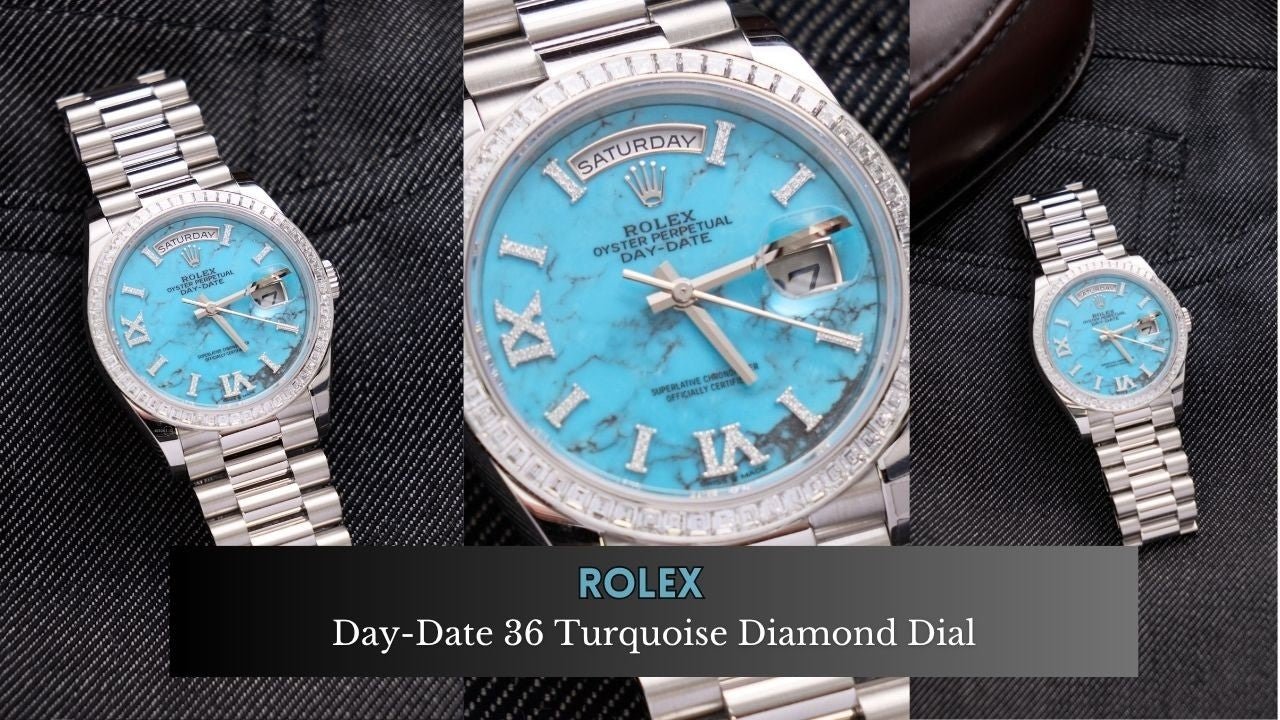 Video Overview: Rolex Day-Date 36 Platinum Turquoise Dial (Ref. 128396TBR) - WatchesOff5th
