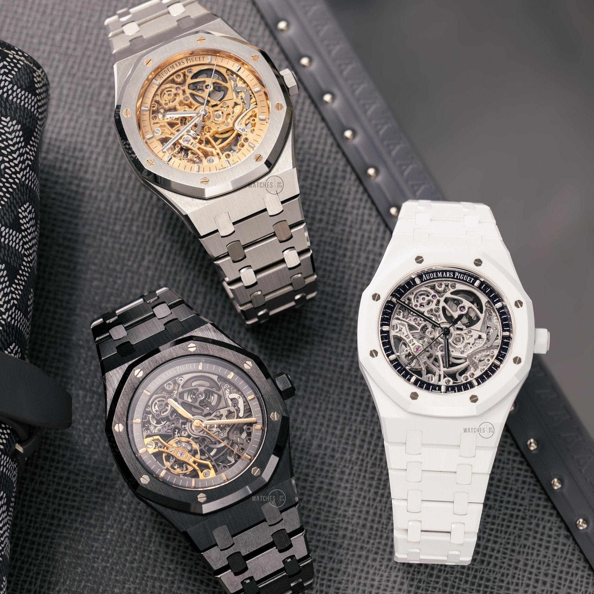 Video Review: Three AP Royal Oak Skeleton Dial Watches: 15407ST, 15416CE & 15416CB - WatchesOff5th