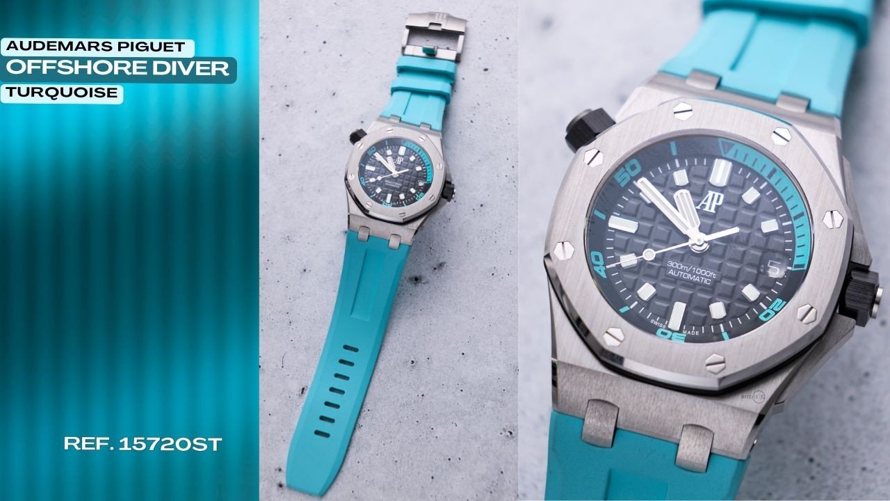 Video: Unboxing Audemars Piguet Royal Oak Offshore Diver Turquoise (Ref. 15720ST) - WatchesOff5th