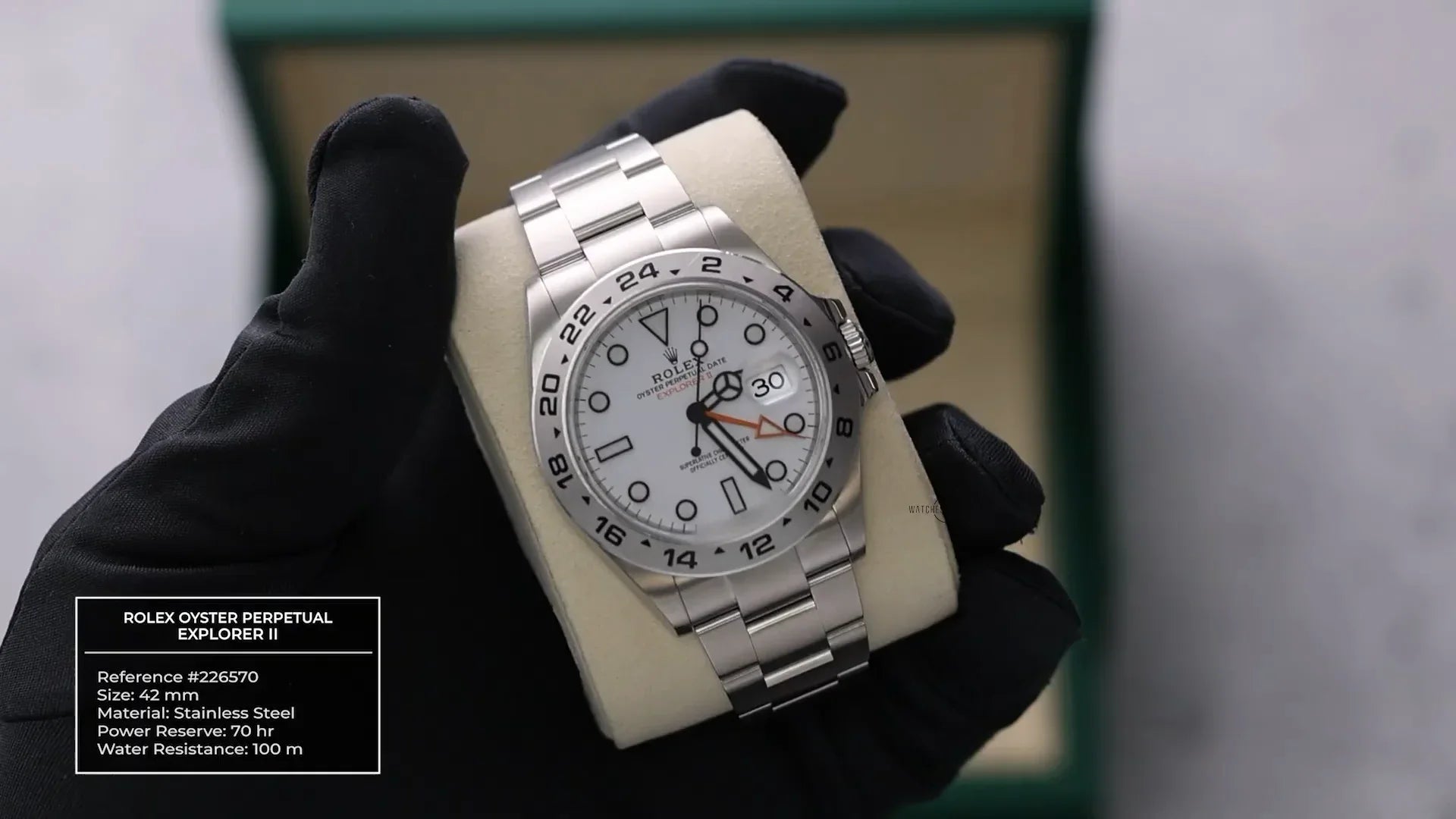 Video: Unboxing Rolex Explorer II 226570 | White Polar Dial | 42mm Steel GMT - WatchesOff5th