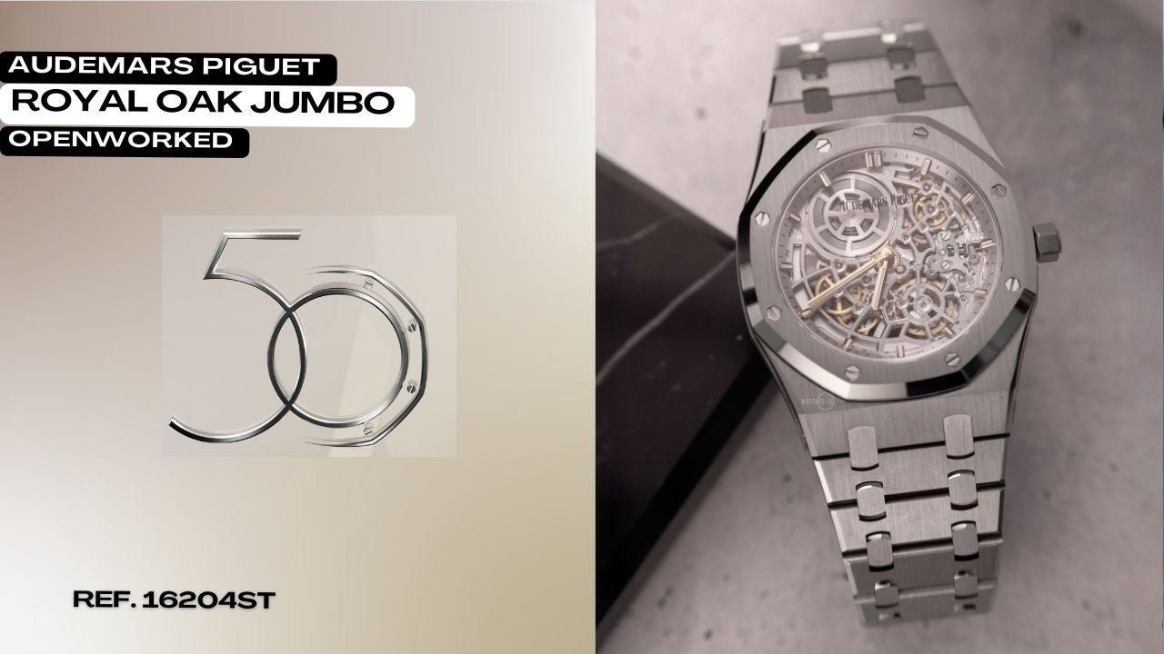 Video: Unboxing the Audemars Piguet Royal Oak Jumbo Extra-Thin Openworked 50th Anniversary (16204ST) - WatchesOff5th