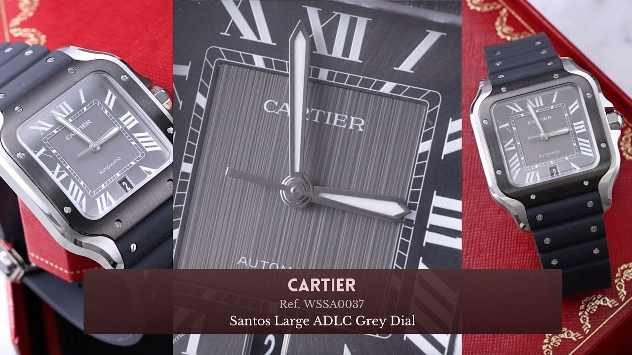 Video: Unboxing the Cartier Santos Large ADLC Grey Dial WSSA0037 - WatchesOff5th