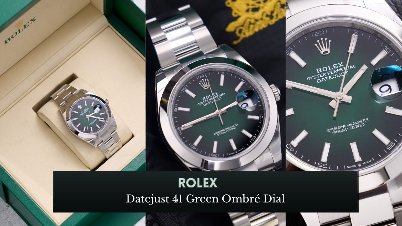 Video: Unboxing the New Rolex Datejust 41 Green Ombré Dial 126300 - WatchesOff5th