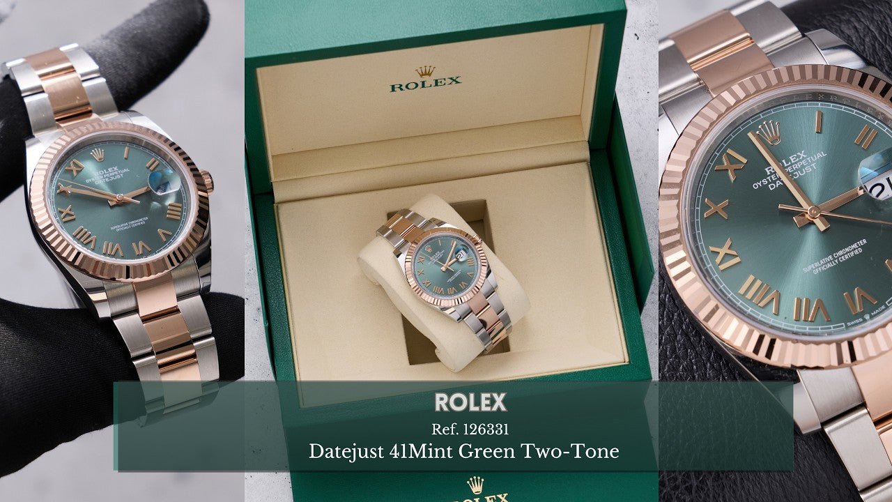 Video: Unboxing the Rolex Datejust 41 126331 Mint Green Dial - WatchesOff5th