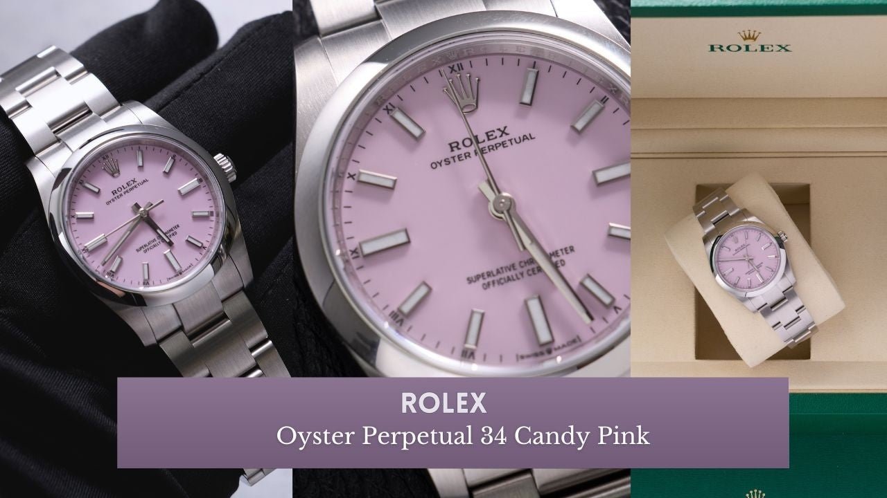 Video: Unboxing the Rolex Oyster Perpetual 34 Candy Pink 124200 - WatchesOff5th