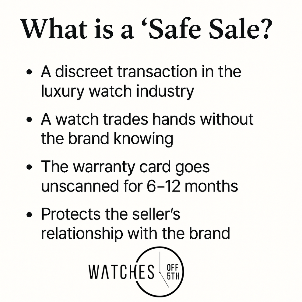 What is a Safe Sale in Luxury Watches? – WatchesOff5th