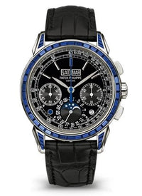 Thumbnail for Patek Philippe Grand Complications Perpetual Calendar Chronograph 41mm Platinum Black Dial Sapphire Bezel - front