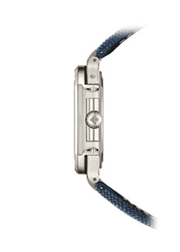Thumbnail for Patek Philippe Cubitus Perpetual Calendar Skeleton 45mm Platinum Sunburst Blue Openworked Dial Ref 5840P-001 case profile at 3 o'clock with the screw-down crown