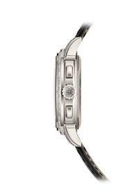 Thumbnail for Patek Philippe Grand Complications Perpetual Calendar Chronograph 41mm Platinum Lacquered Black Dial Diamond Bezel - case profile at 3 o'clock