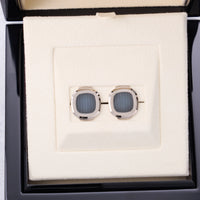 Thumbnail for Patek Philippe Nautilus Cufflinks 18K White Gold Blue Dial - presented in the original box