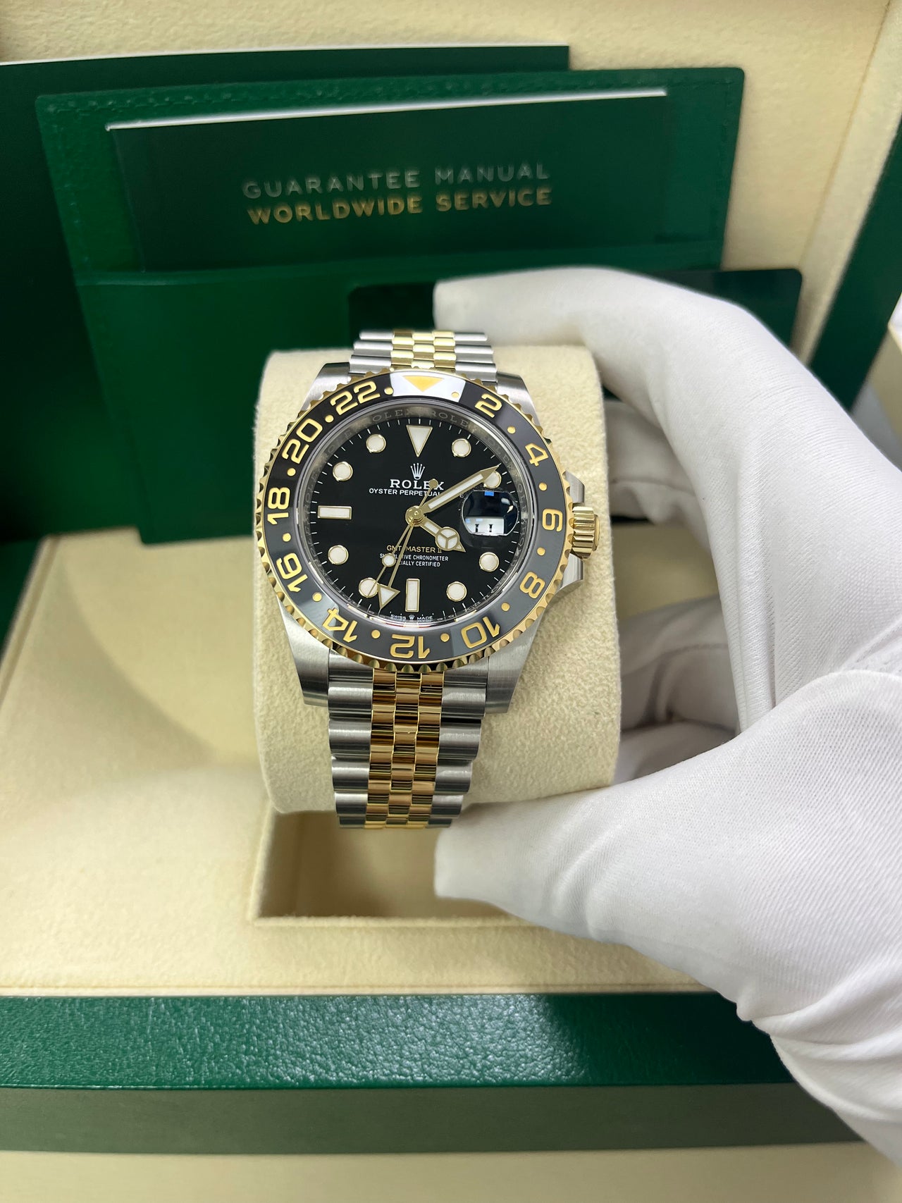 Rolex GMT-Master II Two-Tone Black Jubilee 126713GRNR