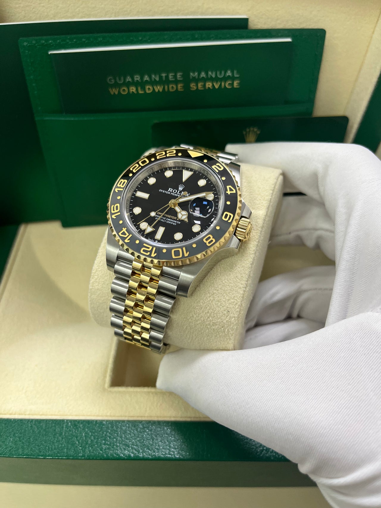 Rolex GMT-Master II Two-Tone Black Jubilee 126713GRNR