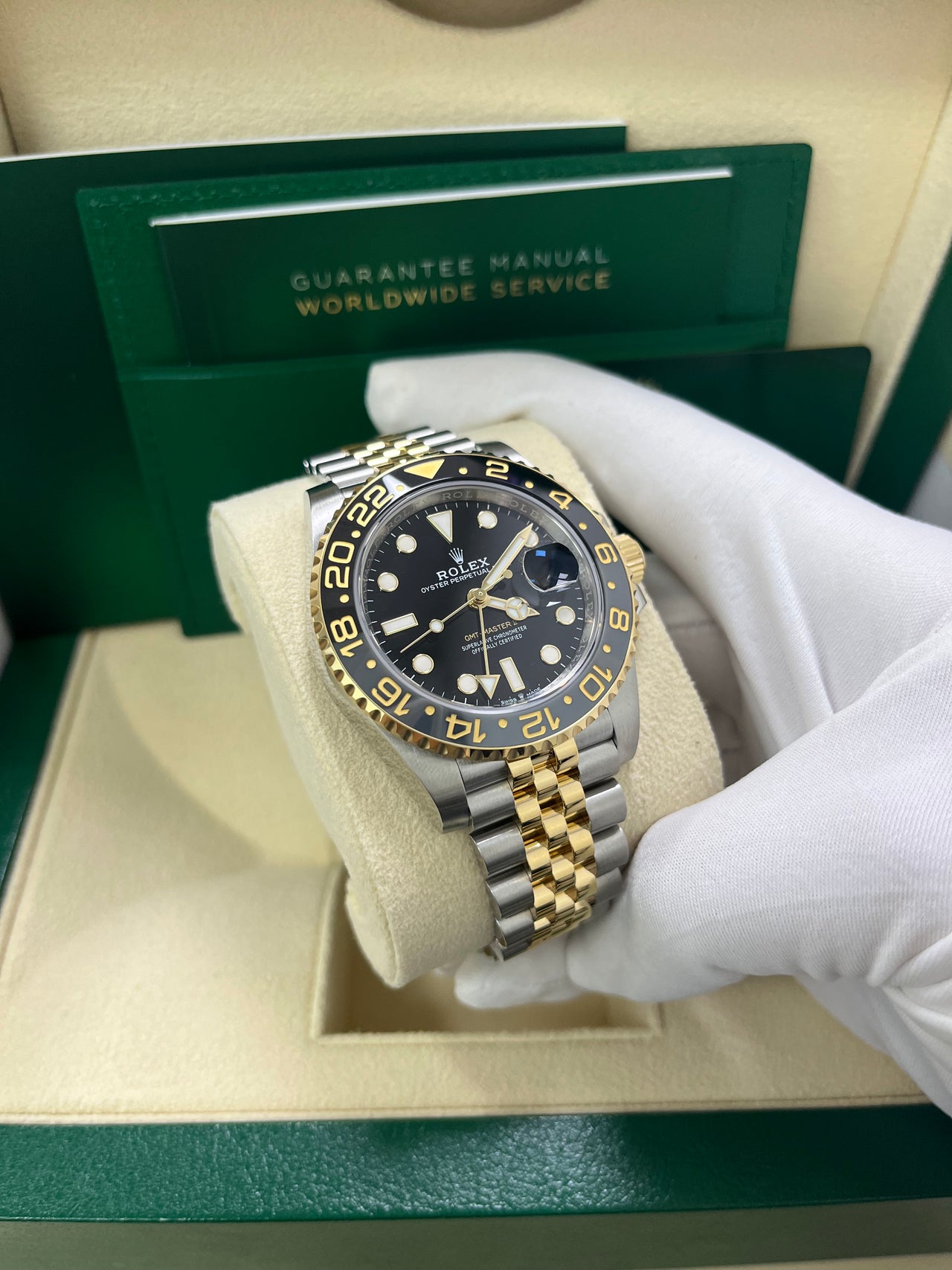 Rolex GMT-Master II Two-Tone Black Jubilee 126713GRNR