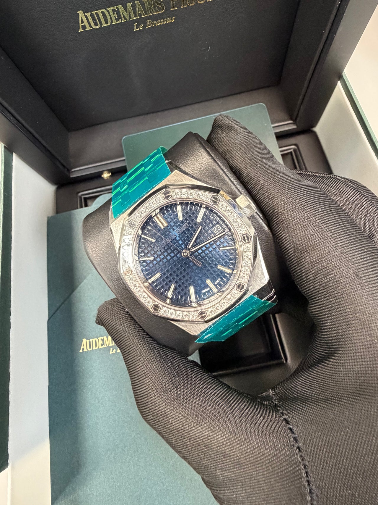 Audemars Piguet Royal Oak Selfwinding Blue DIal 15551ST.ZZ.1356ST
