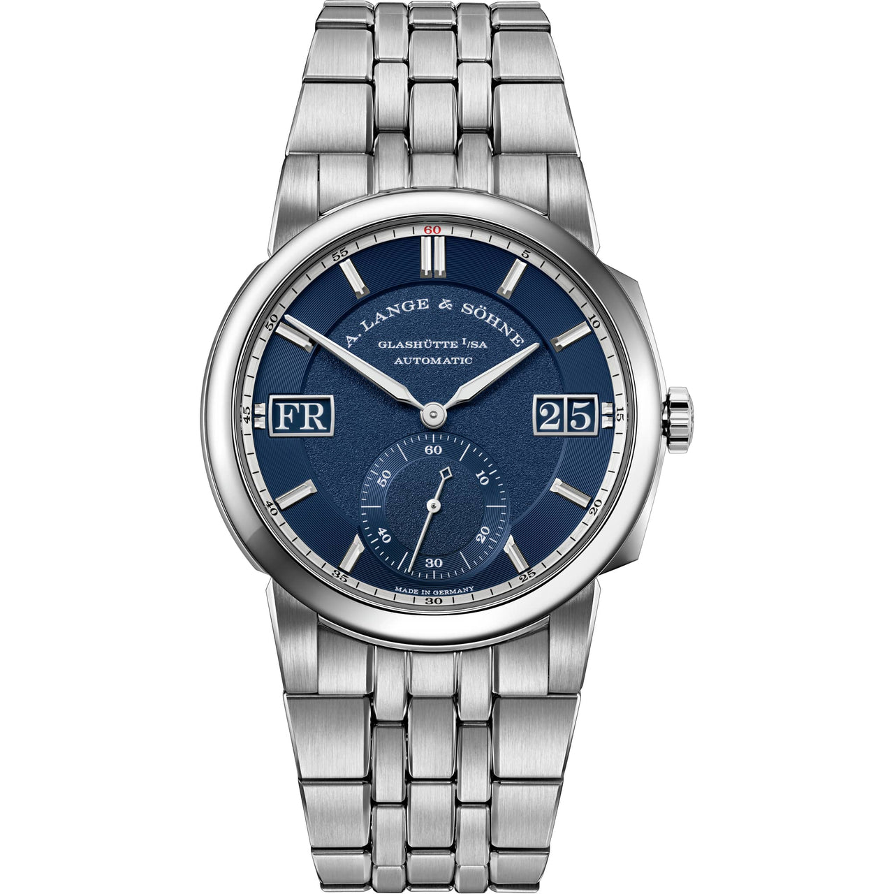 A. Lange & Söhne Odysseus steel blue dial chronograph watch, reference 363.179