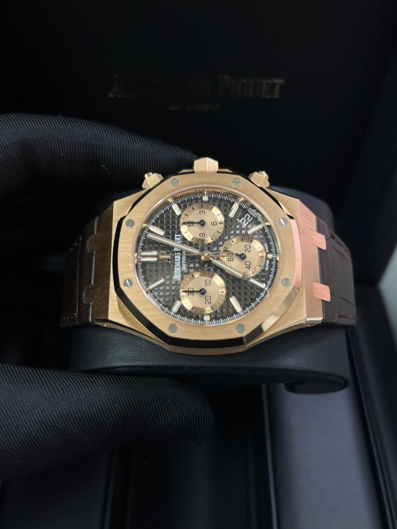 Audemars Piguet Royal Oak Chronograph 41mm Brown Dial (Reference # 26239OR.OO.D821CR.01) - WatchesOff5thWatch