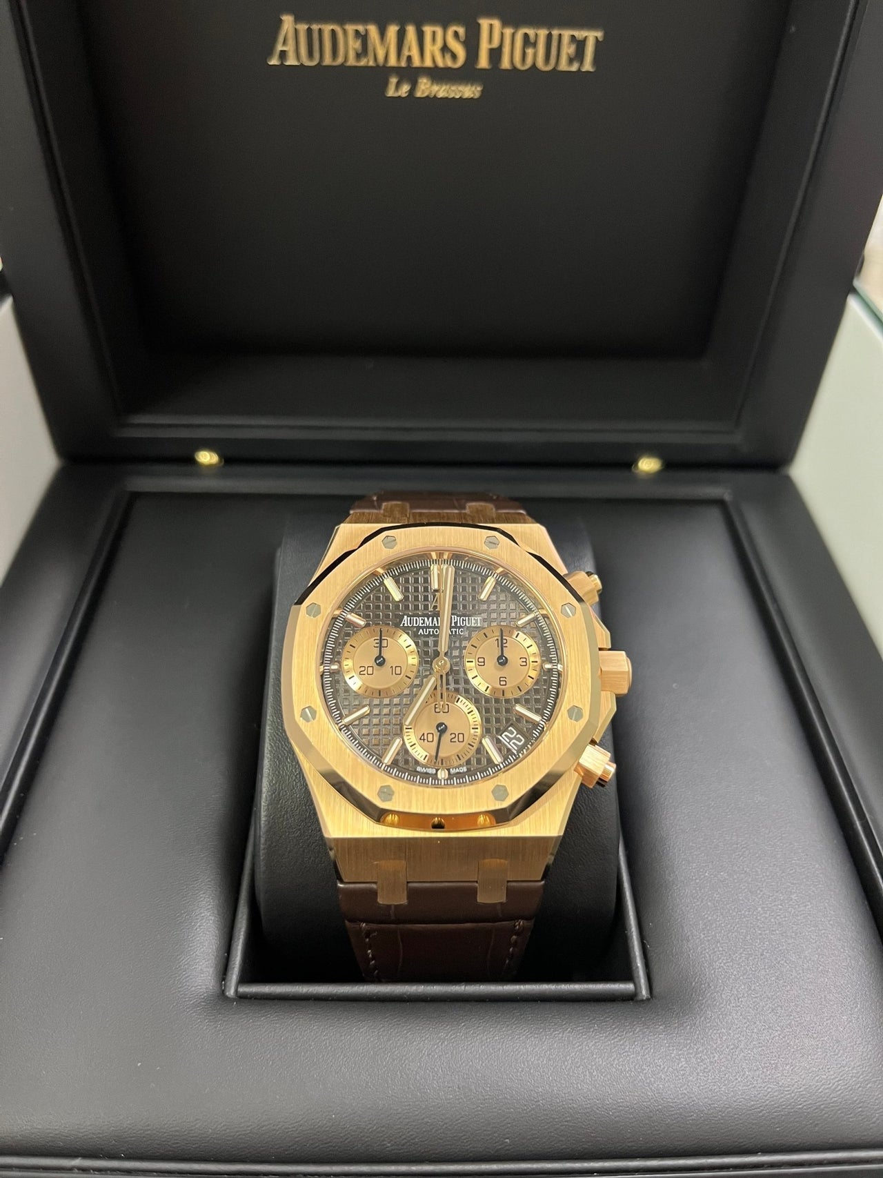 Audemars Piguet Royal Oak Chronograph 41mm Brown Dial (Reference # 26239OR.OO.D821CR.01) - WatchesOff5thWatch