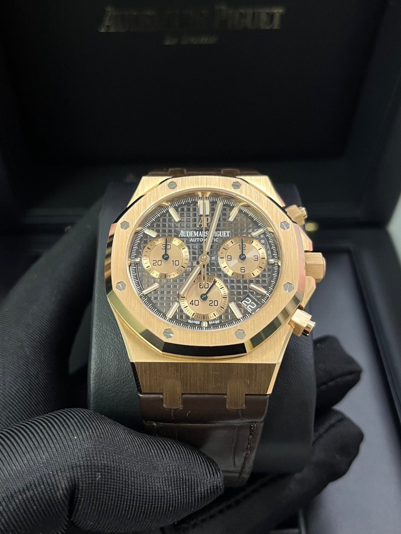 Audemars Piguet Royal Oak Chronograph 41mm Brown Dial (Reference # 26239OR.OO.D821CR.01) - WatchesOff5thWatch