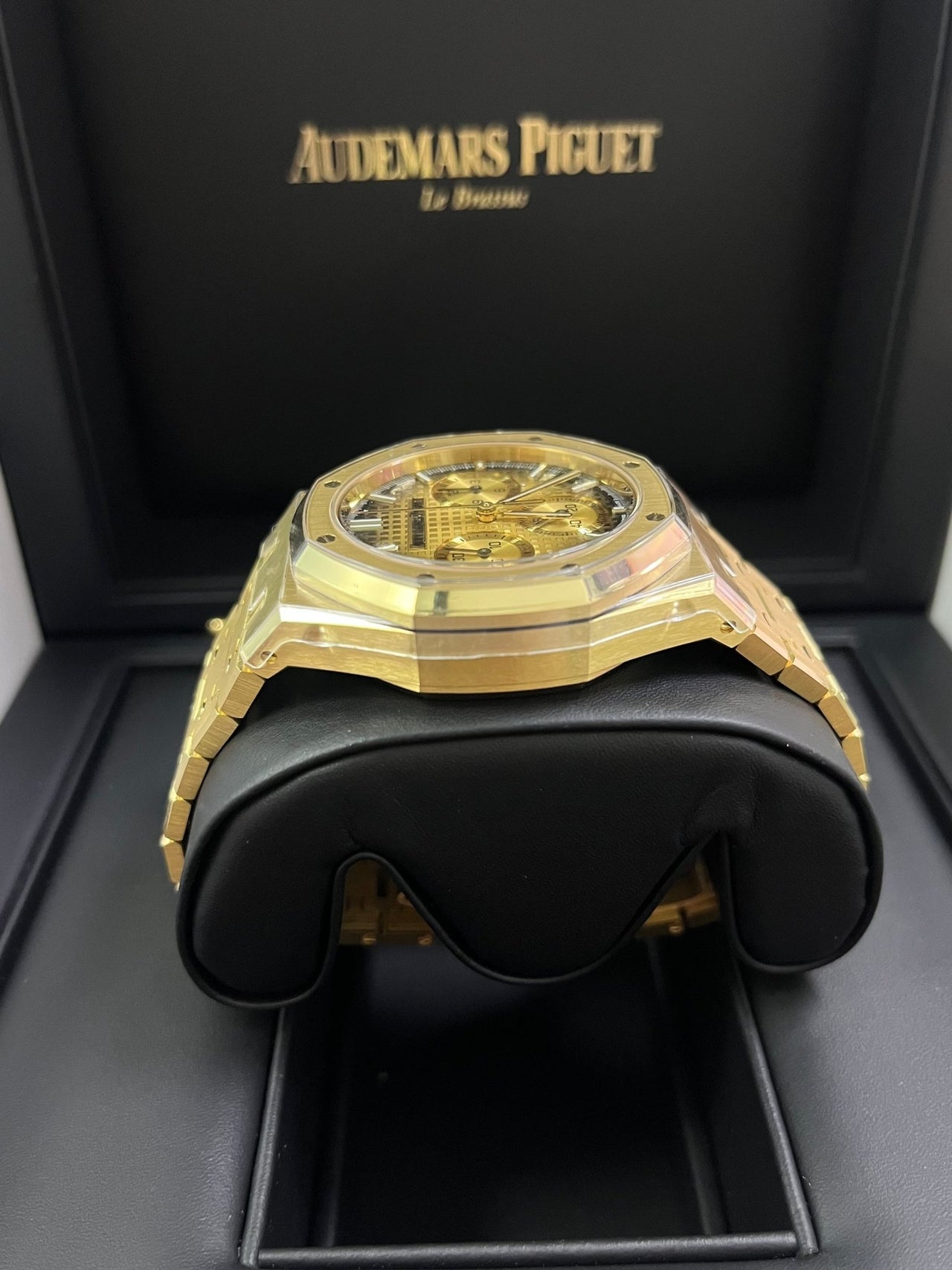 Audemars Piguet Royal Oak Chronograph Yellow Gold Smoked Champagne dial 26240BA.OO.1320BA.02 - WatchesOff5thWatch