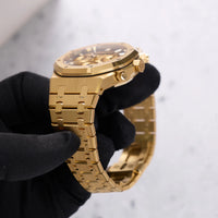 Thumbnail for Audemars Piguet Royal Oak Chronograph Yellow Gold Smoked Champagne dial 26240BA.OO.1320BA.02 - WatchesOff5thWatch
