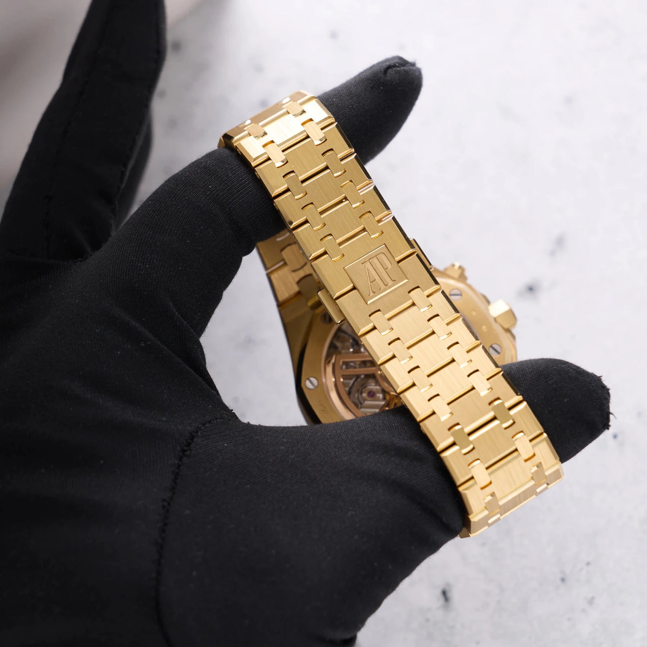 Audemars Piguet Royal Oak Chronograph Yellow Gold Smoked Champagne dial 26240BA.OO.1320BA.02 - WatchesOff5thWatch