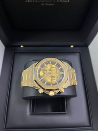 Thumbnail for Audemars Piguet Royal Oak Chronograph Yellow Gold Smoked Champagne dial 26240BA.OO.1320BA.02 - WatchesOff5thWatch