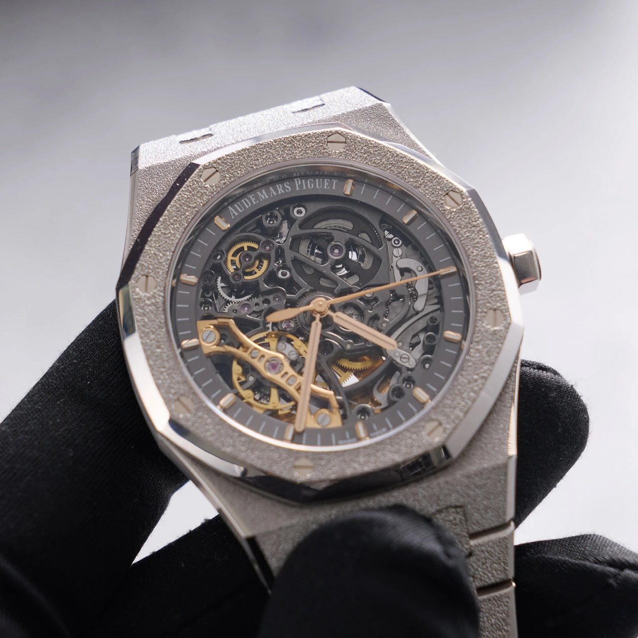 Audemars Piguet Royal Oak Double Balance Wheel Frosted Gold (Reference  15407BC.GG.1224BC.01) - WatchesOff5thWatch