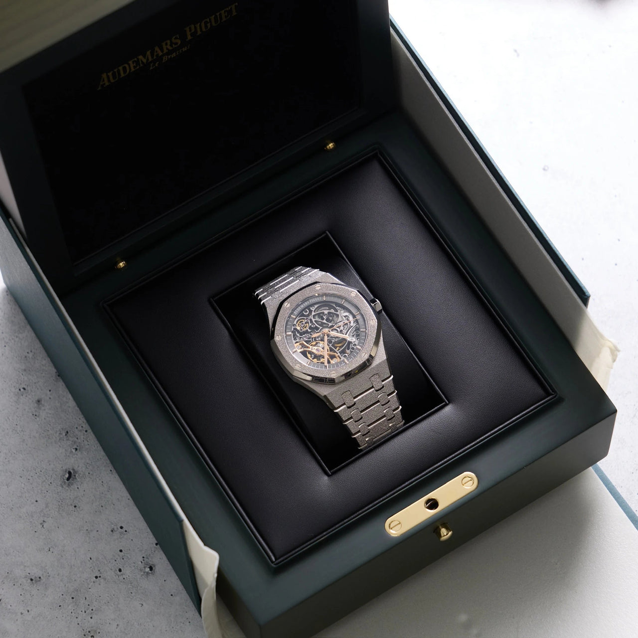 Audemars Piguet Royal Oak Double Balance Wheel Frosted Gold (Reference  15407BC.GG.1224BC.01) - WatchesOff5thWatch