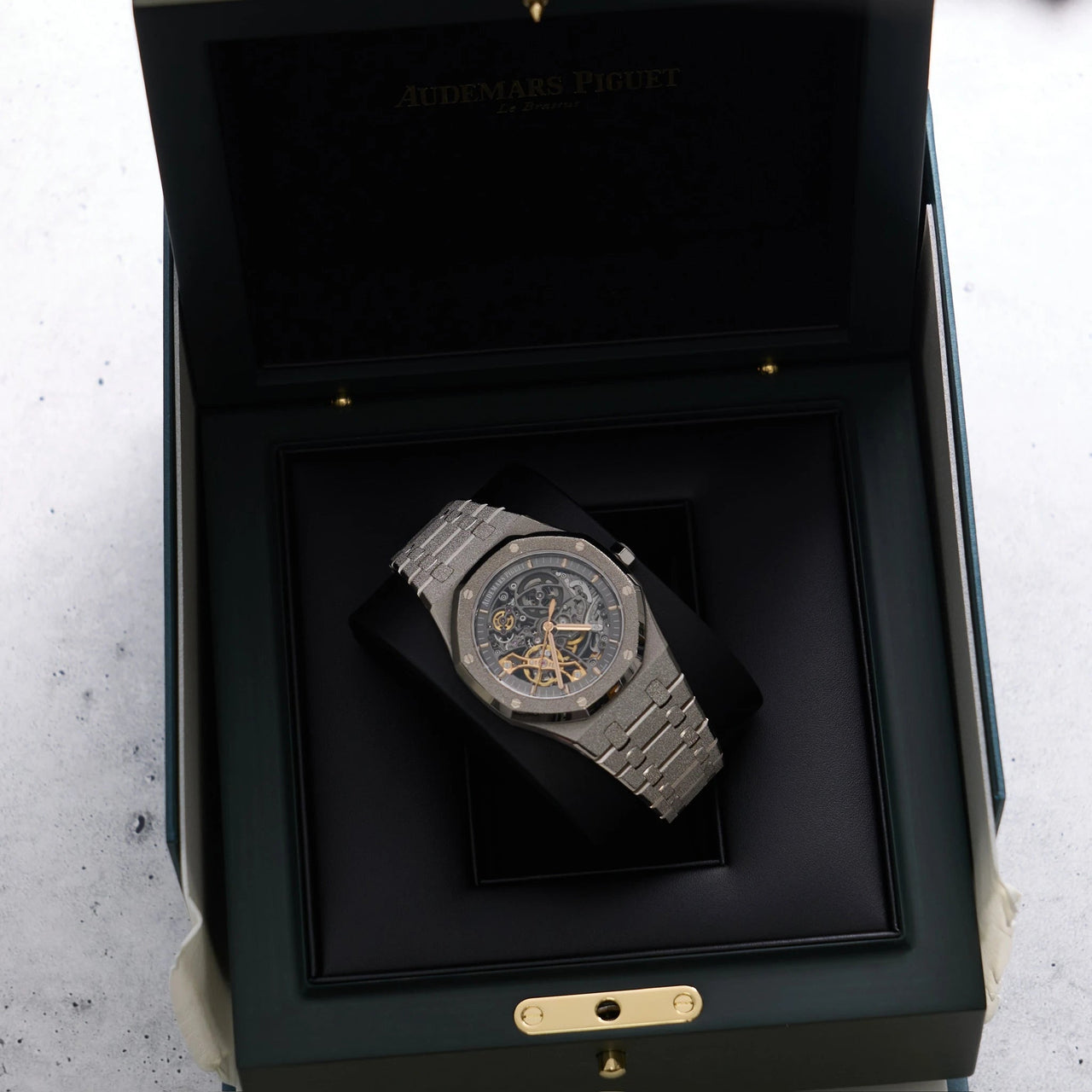 Audemars Piguet Royal Oak Double Balance Wheel Frosted Gold (Reference  15407BC.GG.1224BC.01) - WatchesOff5thWatch