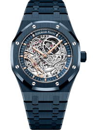 Thumbnail for Audemars Piguet Royal Oak Double Balance Wheel Openworked 41mm Blue Ceramic Skeleton Dial Fixed Bezel (Ref 15416CD.OO.1225CD.01) - WatchesOff5thWatch