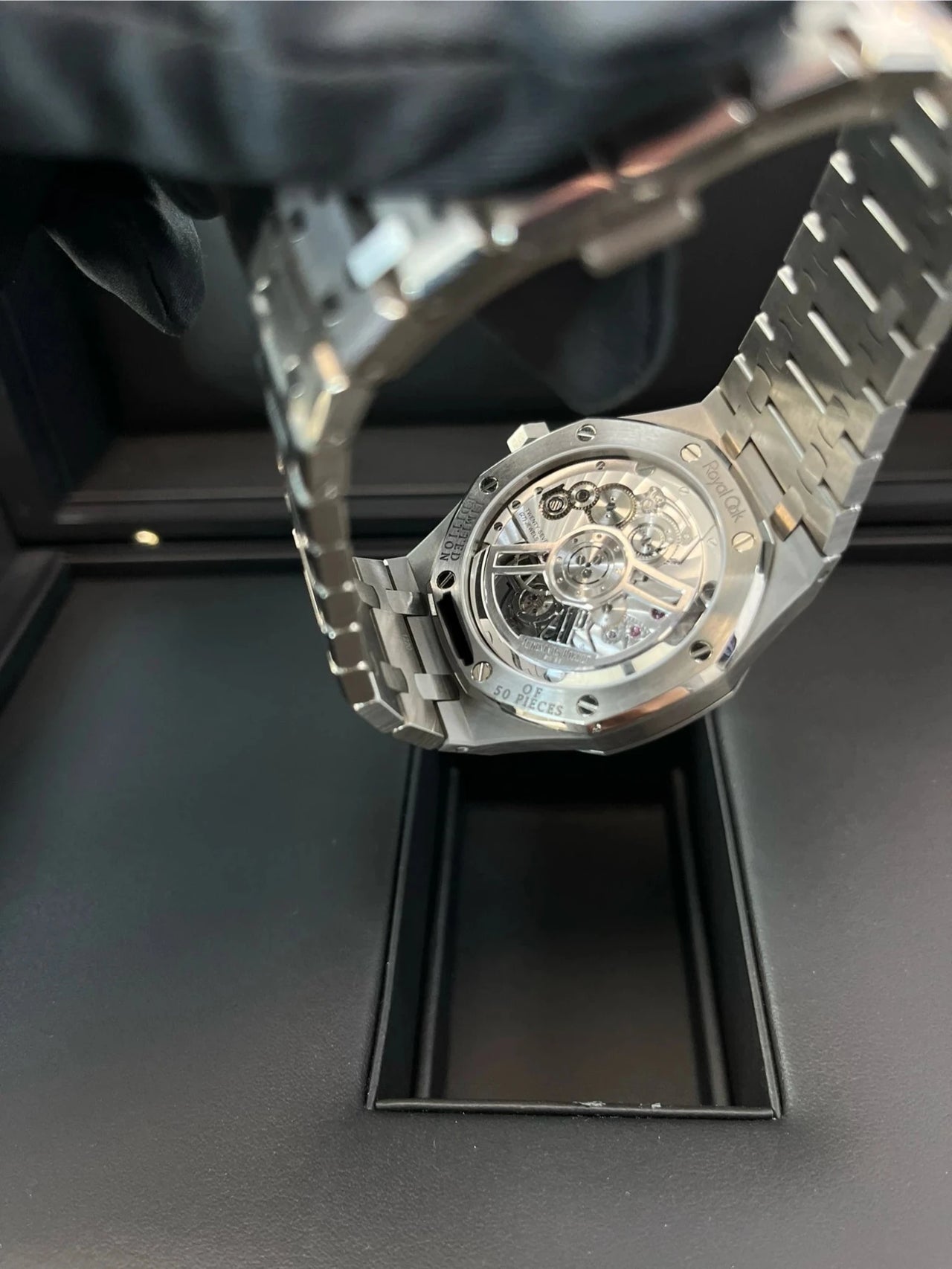 Audemars Piguet Royal Oak Flying Tourbillon Titanium Green Dial (Ref 26534TI.OO.1220TI.01) - WatchesOff5thWatch