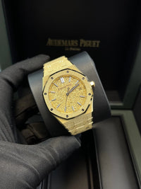 Thumbnail for Audemars Piguet Royal Oak Frosted Gold Selfwinding 34mm Yellow Gold 77450BA.GG.1361BA.01 - WatchesOff5thWatch